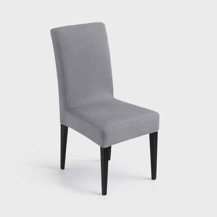 housse de chaise impermeable louane gris clair vue 360°